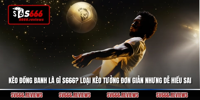 Kèo Đồng Banh Là Gì S666? Loại Kèo Tưởng Đơn Giản Nhưng Dễ Hiểu Sai